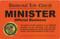 Front side - Minister